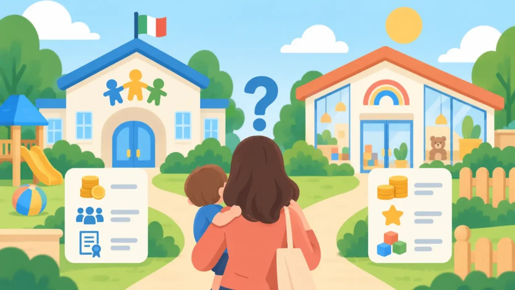 Asilo nido pubblico o privato: differenze, costi e come scegliere